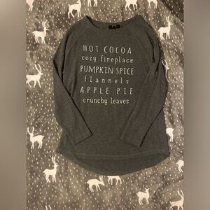 Grey fall long sleeve